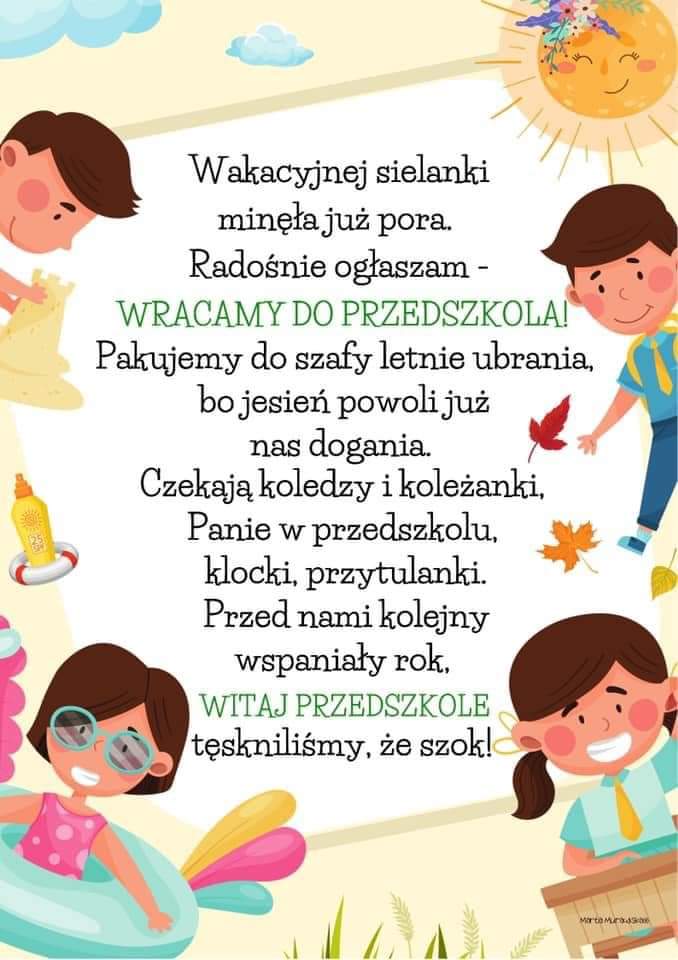 Wracamy do przedszkola