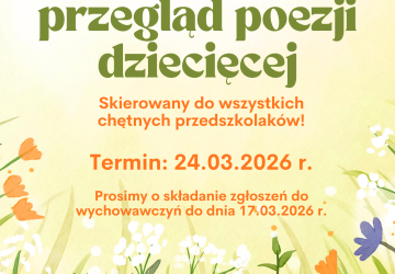 „Wiosenny przegląd poezji dziecięcej”